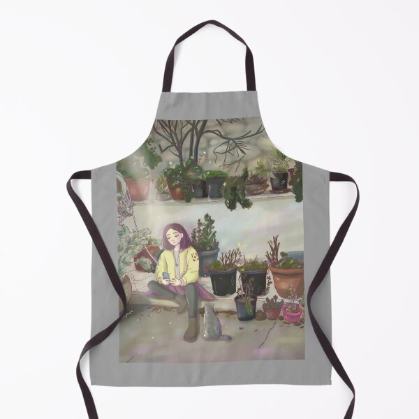 Item preview, Cute charater sitting in garden art designed and sold by Mayarart.