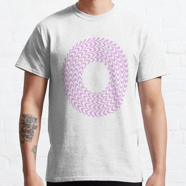 Purple oval line pattern Classic T-Shirt
