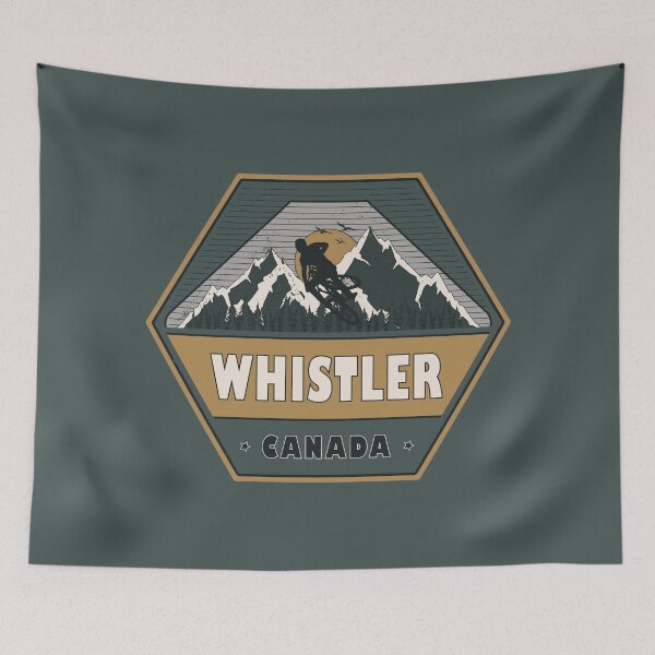 Item preview, Whistler Canada Mountain Biking Vintage MTB Design designed and sold by CynthiaGraphics.