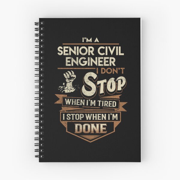 Item preview, Senior Civil Engineer T Shirt - I Stop When Done Job Gift Item Tee designed and sold by paneczkopat.