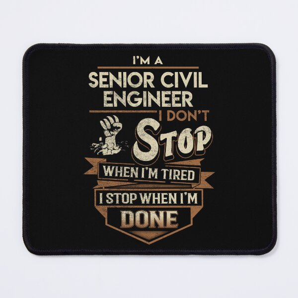 Item preview, Senior Civil Engineer T Shirt - I Stop When Done Job Gift Item Tee designed and sold by paneczkopat.