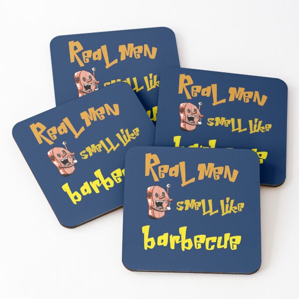 Item preview, Real Men Smell Like Barbecue. Funny BBQ designed and sold by Rebel-Design.