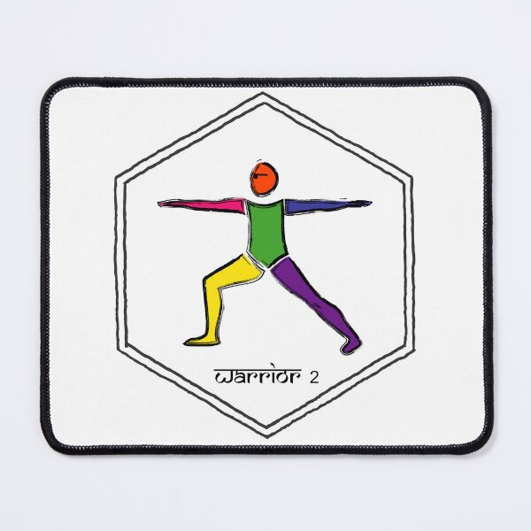 Item preview, The Painted Warrior 2 Yoga Pose designed and sold by Mindful-Designs.