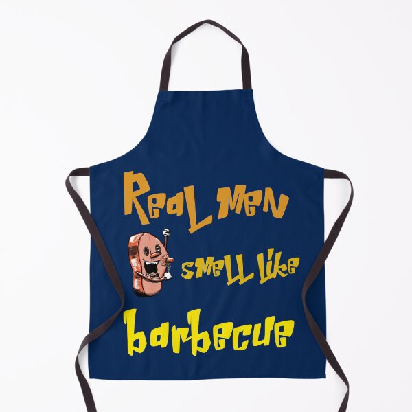 Artikelvorschau, Echte Männer riechen nach Barbecue. Lustiges BBQ entworfen und verkauft von Rebel-Design.