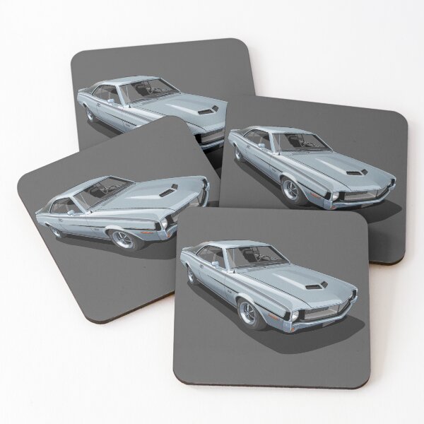Item preview, AMC Javelin SST in Sonic Silver designed and sold by candc-retro.