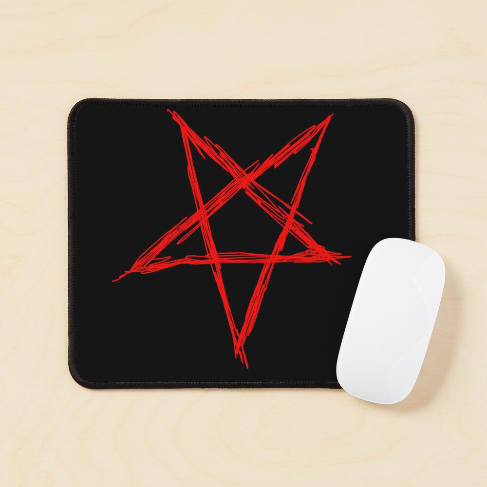 Pentagram (red) Art Board Print for Sale by Michael Stewart