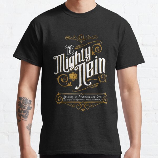 Critical Role Merch Mighty Nein Shirt Classic T-Shirt