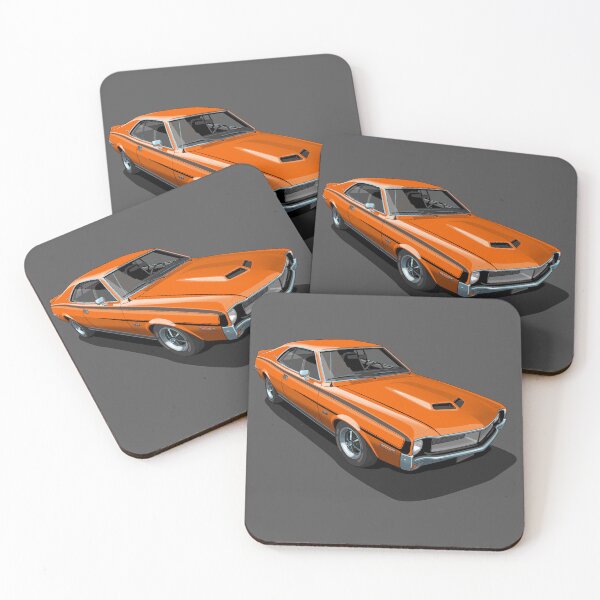 Item preview, AMC Javelin SST in Big Bad Orange designed and sold by candc-retro.