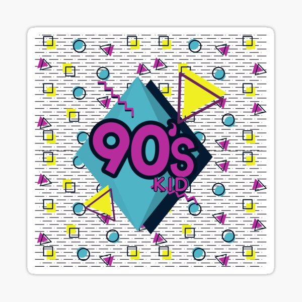 90s Kid Sticker By Drgingywho Redbubble