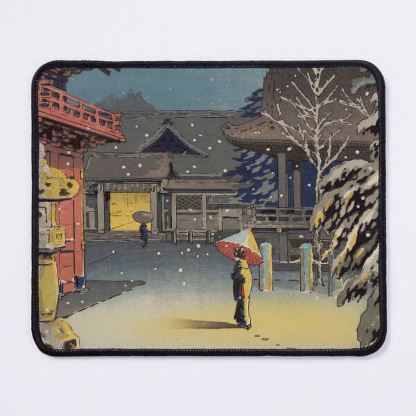 Item preview, Snow at Nezu Shrine by Koitsu Tsuchiya designed and sold by Ukiyo-Studio.