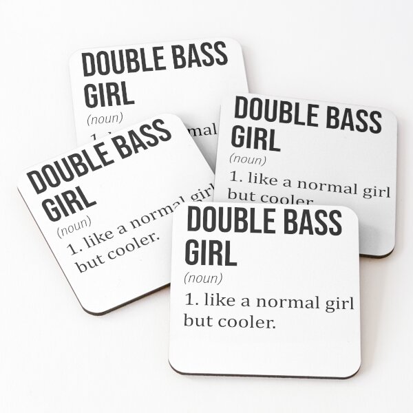 Item preview, DOUBLE BASS Girl Like A Normal Girl But Cooler - DOUBLE BASS Lover designed and sold by YukiShop.