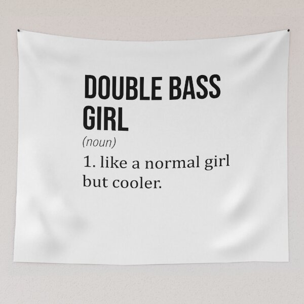 Item preview, DOUBLE BASS Girl Like A Normal Girl But Cooler - DOUBLE BASS Lover designed and sold by YukiShop.