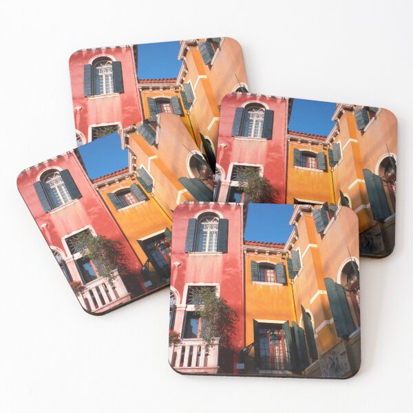 Item preview, Terracotta and Ochre Houses Venice designed and sold by Flo Smith.