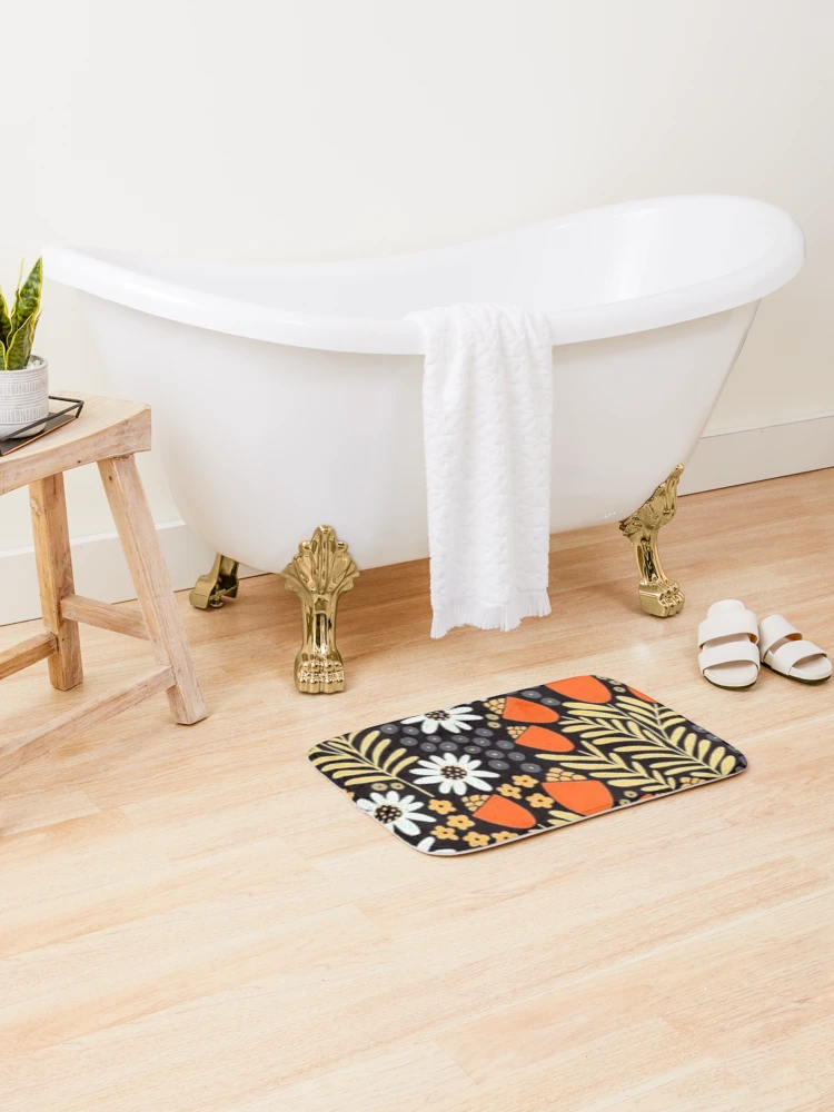 Thumbnail 2 of 6, Bath Mat, Patterns - Spring Patterned designed and sold by Almight Store.