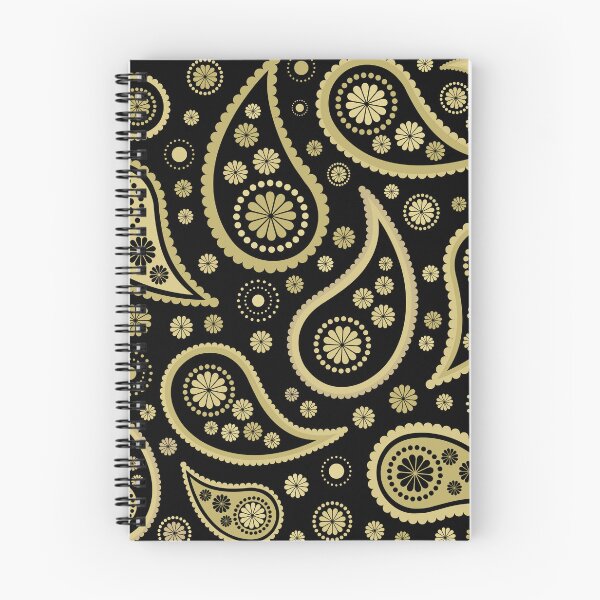 Item preview, Funky Paisley Design Golds on Black  designed and sold by NataliePaskell.
