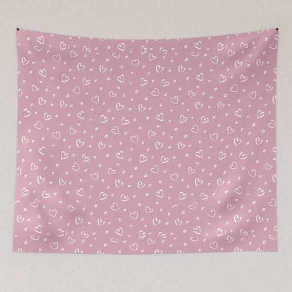 Item preview, Pink and White Heart print designed and sold by cgroenewald.
