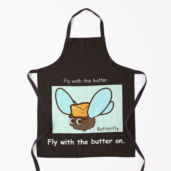 Item preview, ButterFly, fly with the butter - Butterdog Parody designed and sold by TWOdesign2.