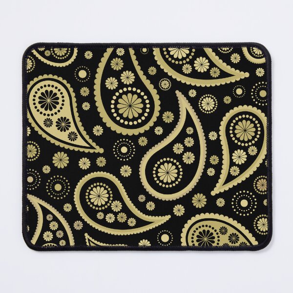 Item preview, Funky Paisley Design Golds on Black designed and sold by NataliePaskell.