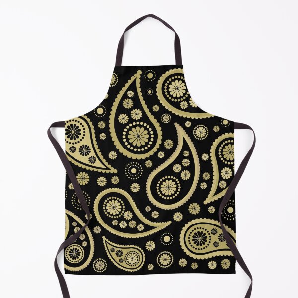 Item preview, Funky Paisley Design Golds on Black designed and sold by NataliePaskell.