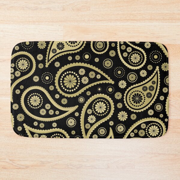 Item preview, Funky Paisley Design Golds on Black designed and sold by NataliePaskell.
