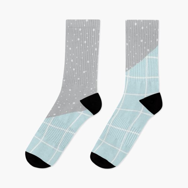 Item preview, Grey and Light blue Half Design  designed and sold by fudgecream.