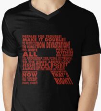 Team Rocket R Typography Men's V-Neck T-Shirt