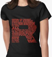 Team Rocket R Typography Women's Fitted T-Shirt