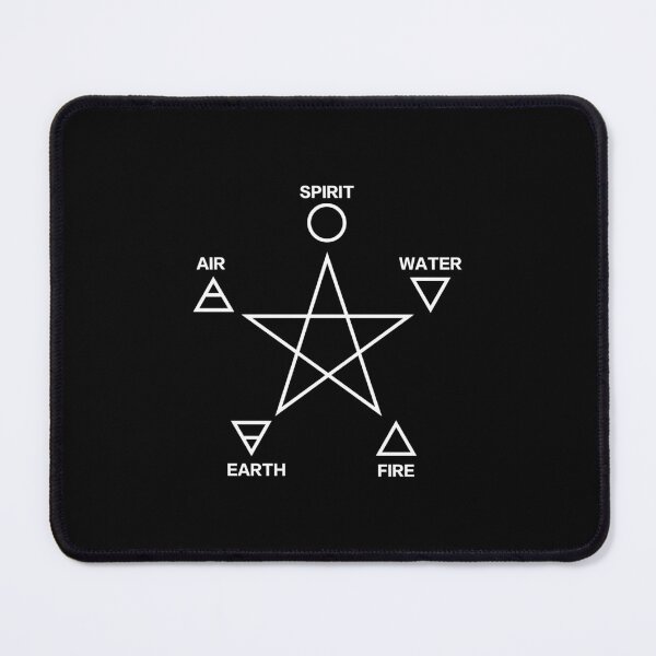 Item preview, Pentagram with 5 Elements, Water, Fire, Earth, Air, Spirit designed and sold by nitty-gritty.