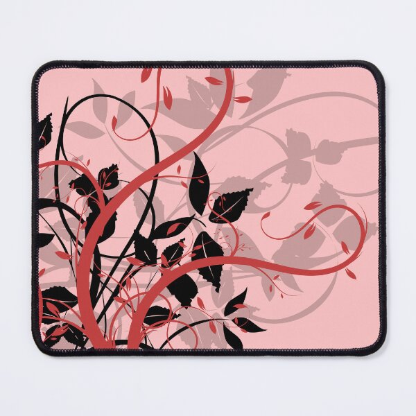 Item preview, Simple Red and Black Floral Silhouette Design designed and sold by Bennymp.
