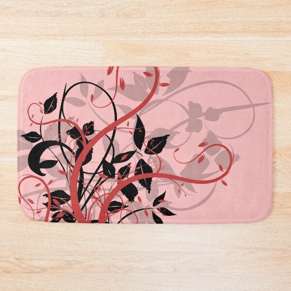 Item preview, Simple Red and Black Floral Silhouette Design designed and sold by Bennymp.