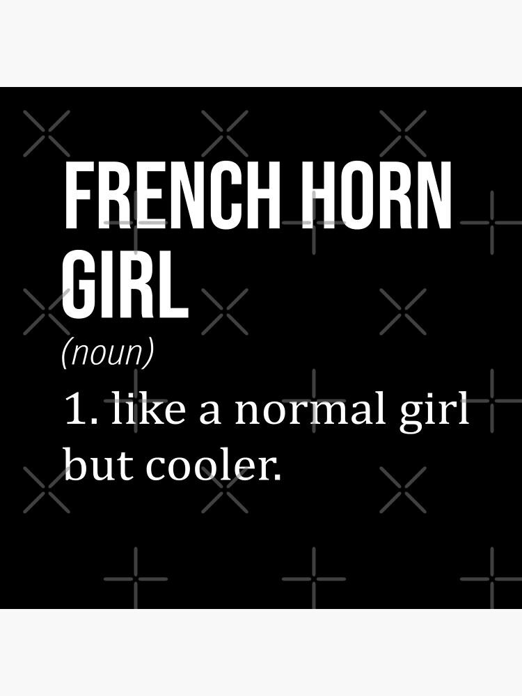 Thumbnail 2 von 2, Stofftasche, FRENCH HORN Girl Like A Normal Girl But Cooler - FRENCH HORN Lover designt und verkauft von YukiShop.