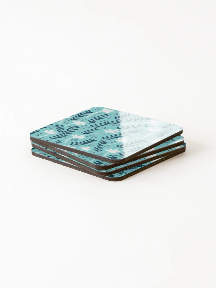 Thumbnail 4 of 5, Coasters (Set of 4), Patterns - Spring Patterned designed and sold by Almight Store.