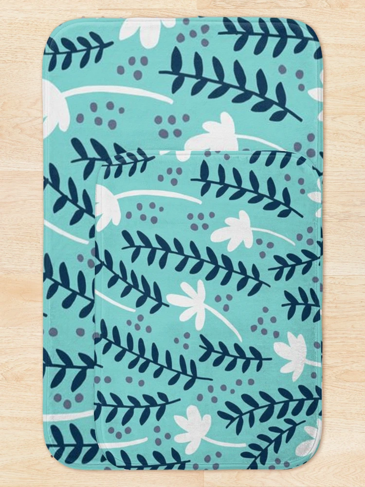 Thumbnail 5 of 6, Bath Mat, Patterns - Spring Patterned designed and sold by Almight Store.