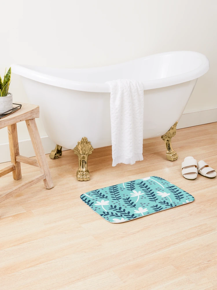 Thumbnail 2 of 6, Bath Mat, Patterns - Spring Patterned designed and sold by Almight Store.