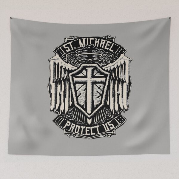 Artikelvorschau, Heiliger Erzengel Michael, Heiliger Michael, beschütze uns entworfen und verkauft von AMDG Line.