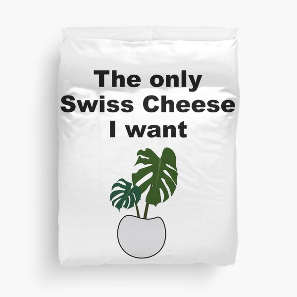 cheese plant duvet cover