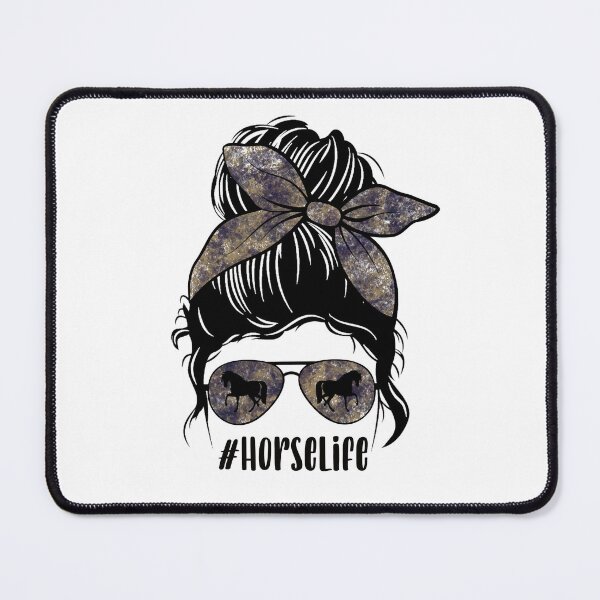 Item preview, Horse Life Messy Bun designed and sold by ItsaMomThingLLC.