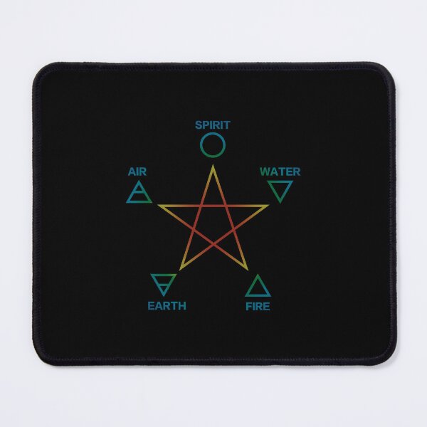 Item preview, Pentagram with 5 Elements, Water, Fire, Earth, Air, Spirit designed and sold by nitty-gritty.