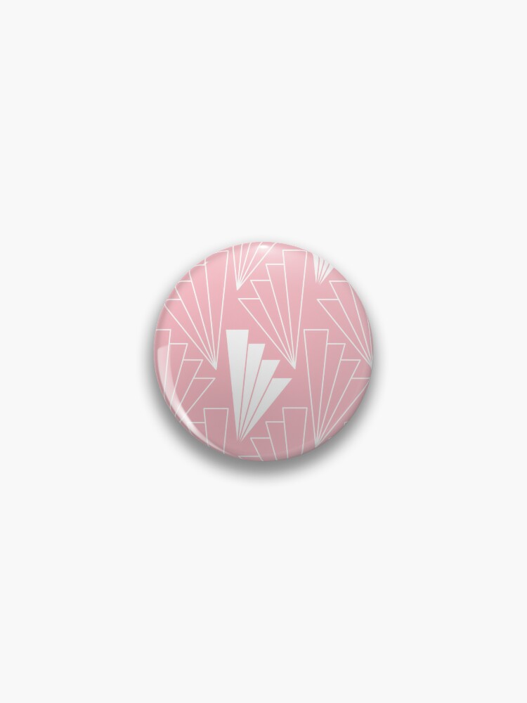 Pink Daisy Badge Button 