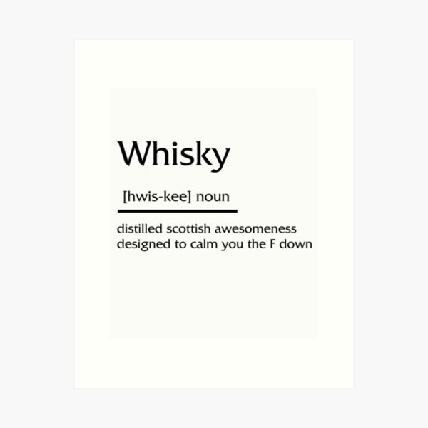 Item preview, Funny Definition of Whisky designed and sold by Salukeart.