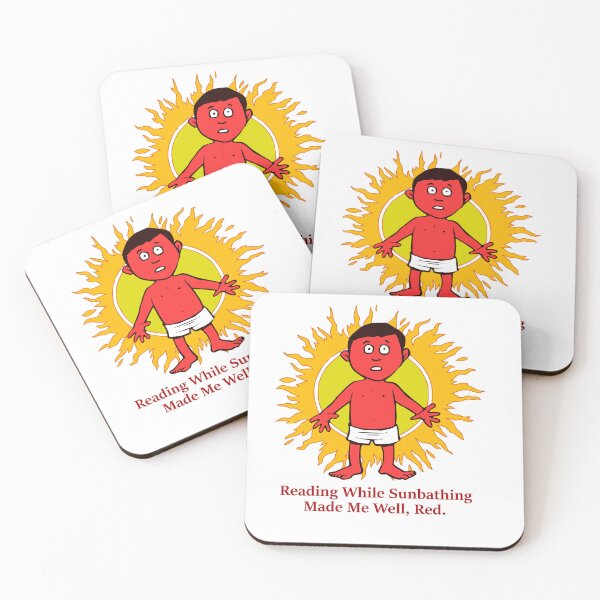 Item preview, Reading while sunbathing made me well, red. designed and sold by DistinguishedMe.