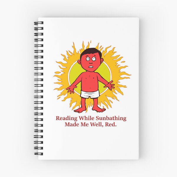 Item preview, Reading while sunbathing made me well, red. designed and sold by DistinguishedMe.