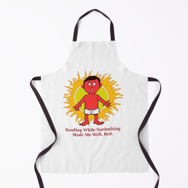 Item preview, Reading while sunbathing made me well, red. designed and sold by DistinguishedMe.