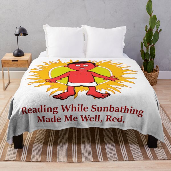 Item preview, Reading while sunbathing made me well, red. designed and sold by DistinguishedMe.