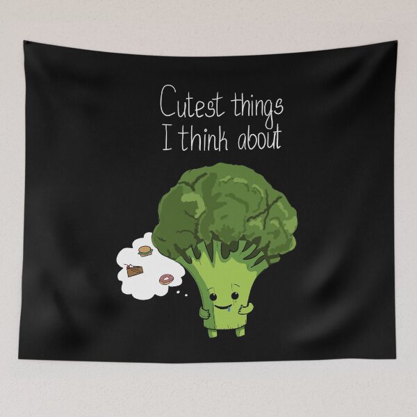 Item preview, Cutest Things I Think About Cute Little Broccoli designed and sold by BigFatMistake.