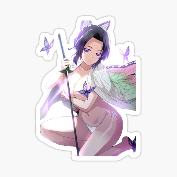 Item preview, Cute Kochou - Shinobu Kimetu no Yaiba (Demon Slayer)      designed and sold by philohnsonusa.