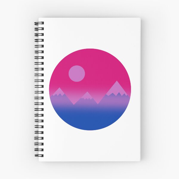 Item preview, Discreet Bisexual Flag Foggy Mountains designed and sold by Creations-By-Em.