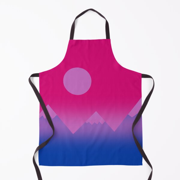Item preview, Discreet Bisexual Flag Foggy Mountains designed and sold by Creations-By-Em.
