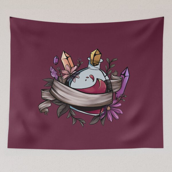 Item preview, Witchy Potion Design for DnD and Magical Wizards in Magenta & Orange designed and sold by MiaDelelai.