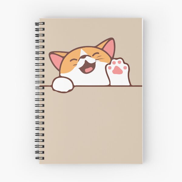 Item preview, cool waving cat,funny cat saying hi! designed and sold by OUSS  SQUARE⭐⭐⭐⭐⭐.